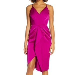 Fuchsia cocktail dress